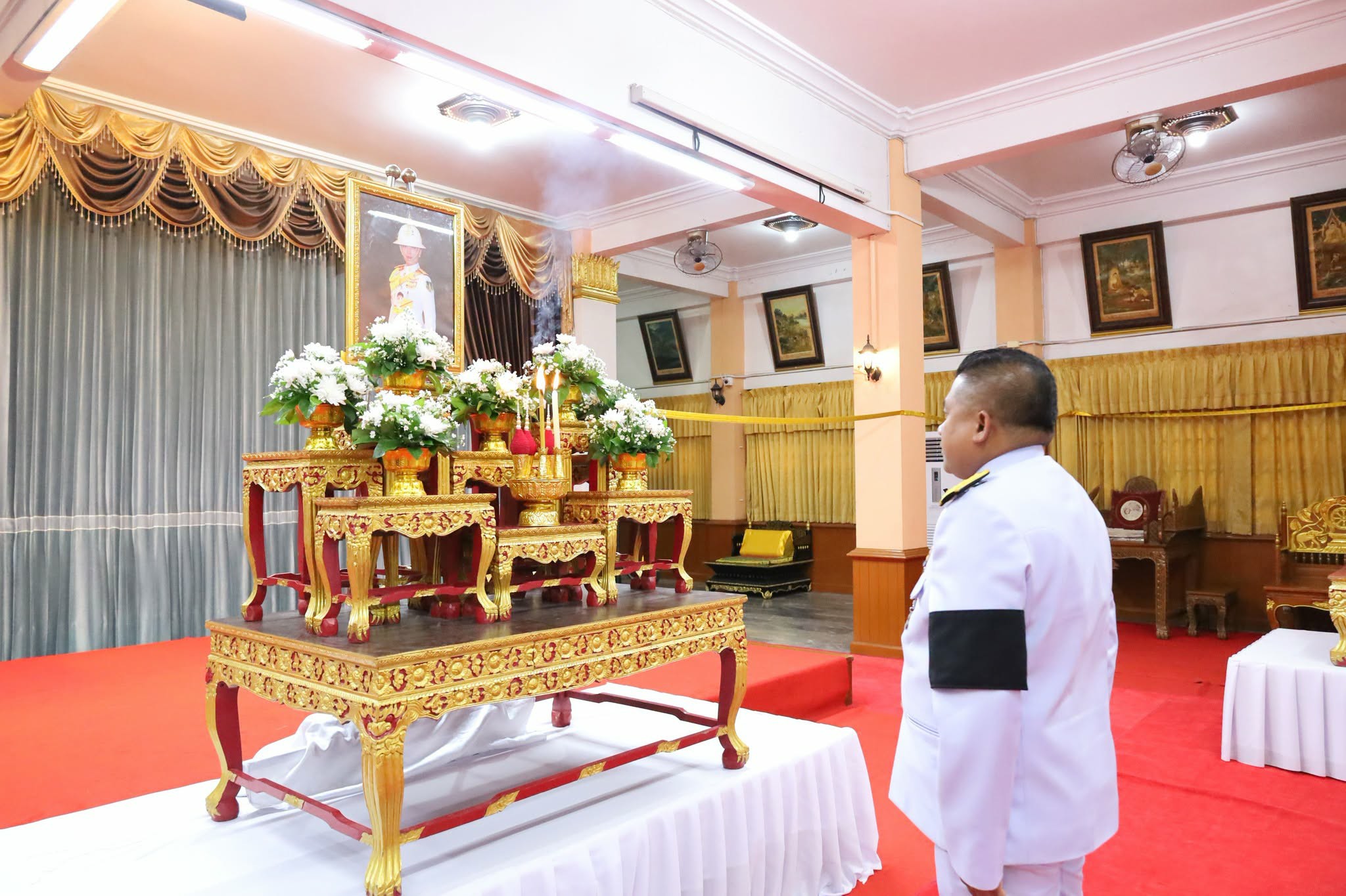 ผู้ว่าราชการจังหวัดนครศรีธรรมราช นำพสกนิกรประกอบพิธีบำเพ็ญกุศลปัญญาสมวาร เพื่ออุทิศถวายเป็นพระราชกุศลแด่ สมเด็จพระเจ้าลูกเธอเจ้าฟ้าพัชรกิติยาภา นเรนทิราเทพยวดี กรมหลวงราชสาริณีสิริพัชร มหาวัชรราชธิดา ณ ศาลา 100 ปี วัดพระมหาธาตุ วรมหาวิหาร จังหวัดนครศรีธรรมราช